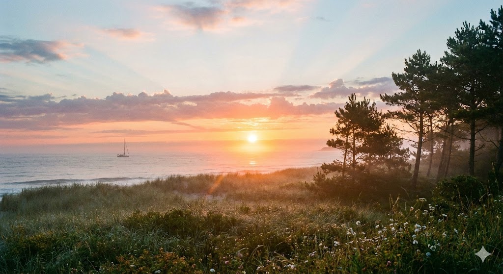 日の出の画像。